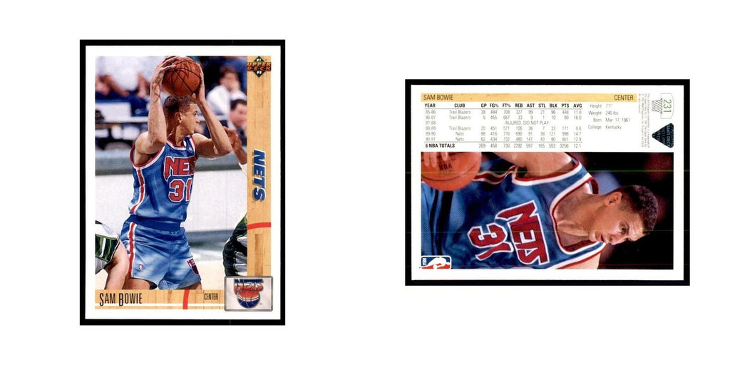 1991 Upper Deck Sam Bowie Basketball Cards #231