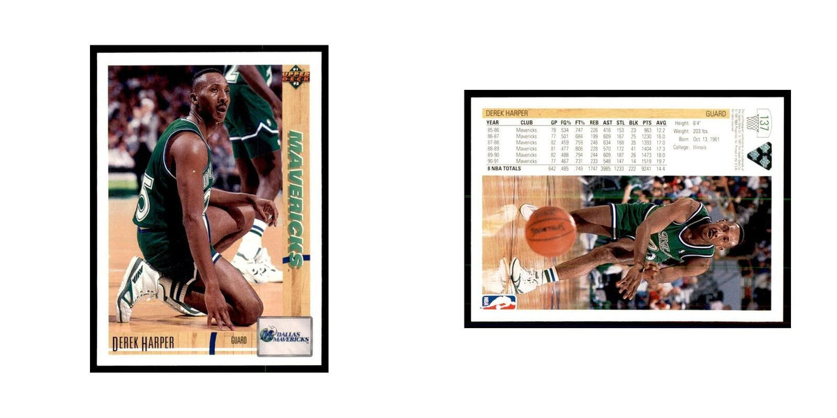 1991 Upper Deck Derek Harper Basketball Cards #137