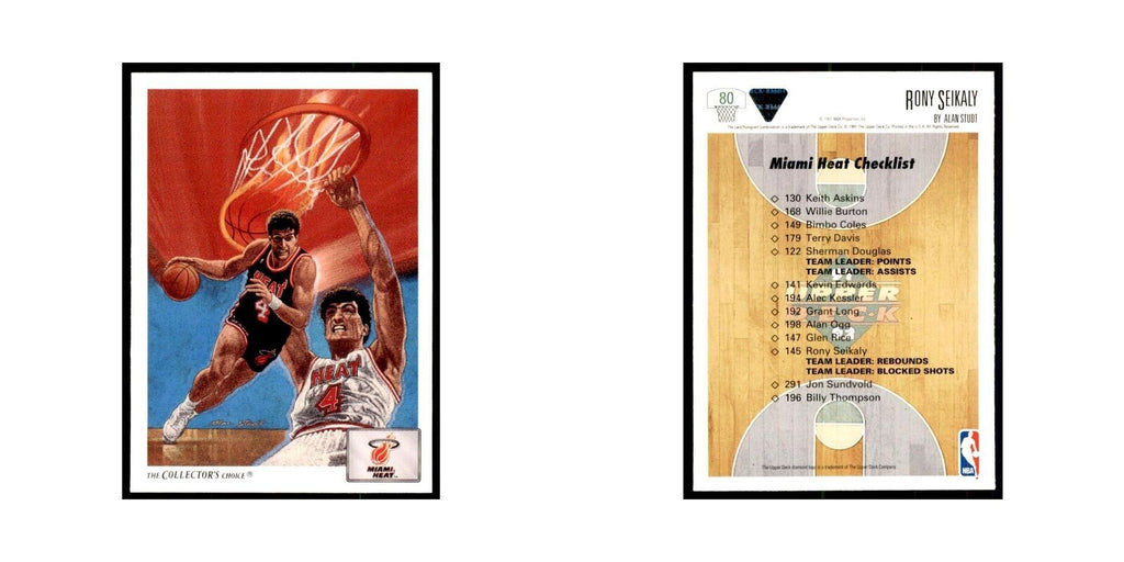1991 Upper Deck Rony Seikaly Basketball Cards #80