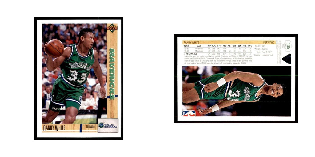 1991 Upper Deck Randy White Basketball Cards #105