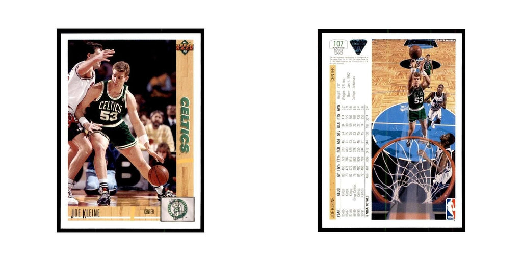1991 Upper Deck Joe Kleine Basketball Cards #107