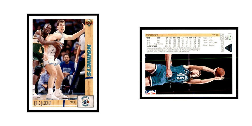 1991 Upper Deck Eric Leckner Basketball Cards #204