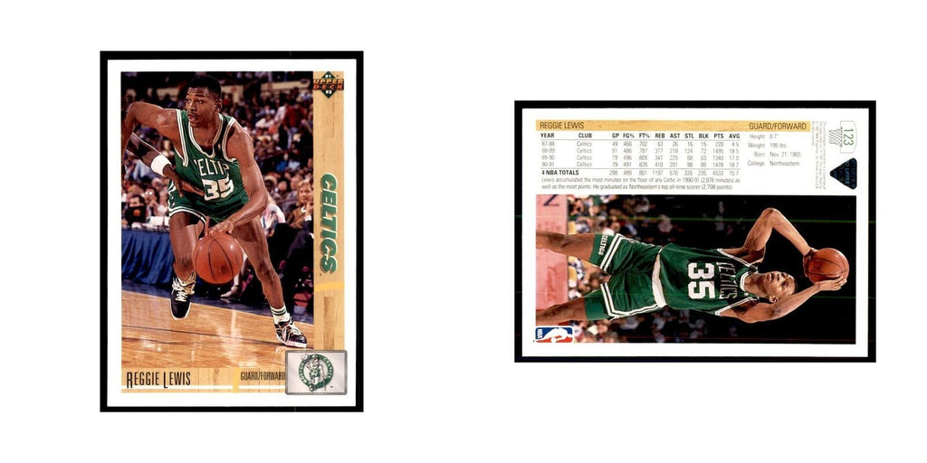 1991 Upper Deck Reggie Lewis Basketball Cards #123