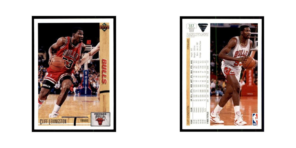 1991 Upper Deck Cliff Levingston Basketball Cards #187