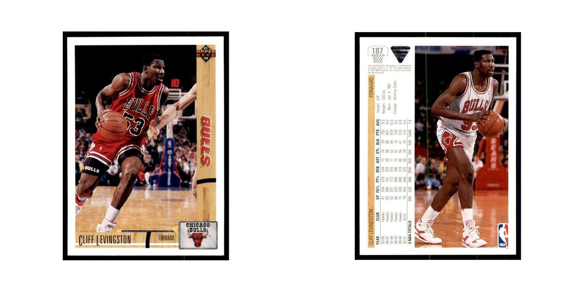 1991 Upper Deck Cliff Levingston Basketball Cards #187