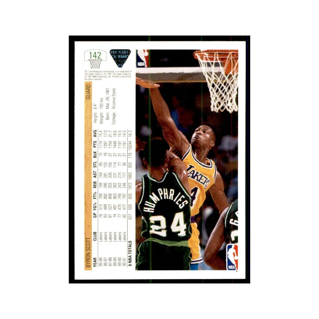 1991 Upper Deck Byron Scott Basketball Cards #142