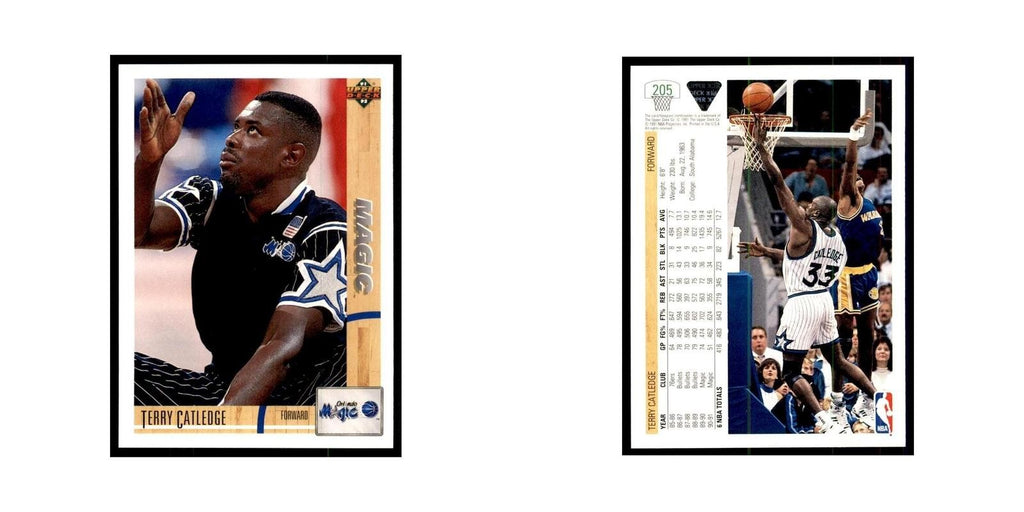 1991 Upper Deck Terry Catledge Basketball Cards #205
