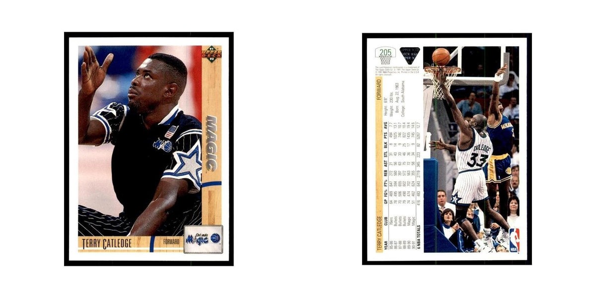 1991 Upper Deck Terry Catledge Basketball Cards #205