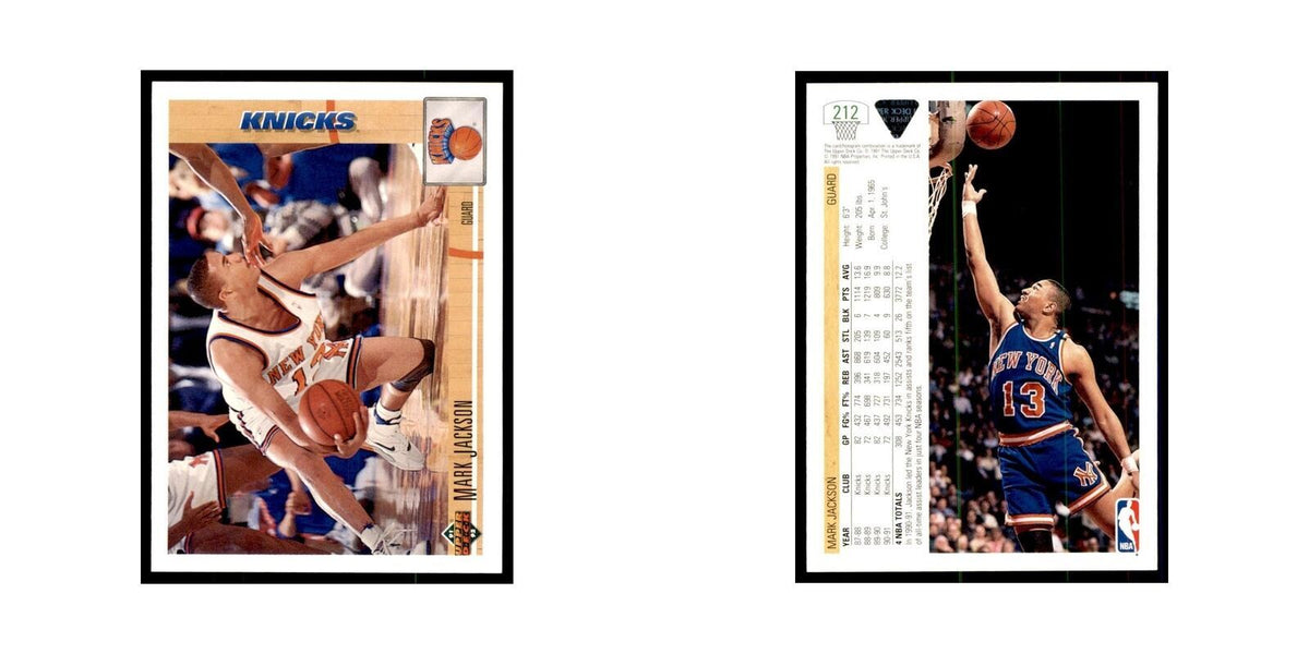 1991 Upper Deck Mark Jackson Basketball Cards #212