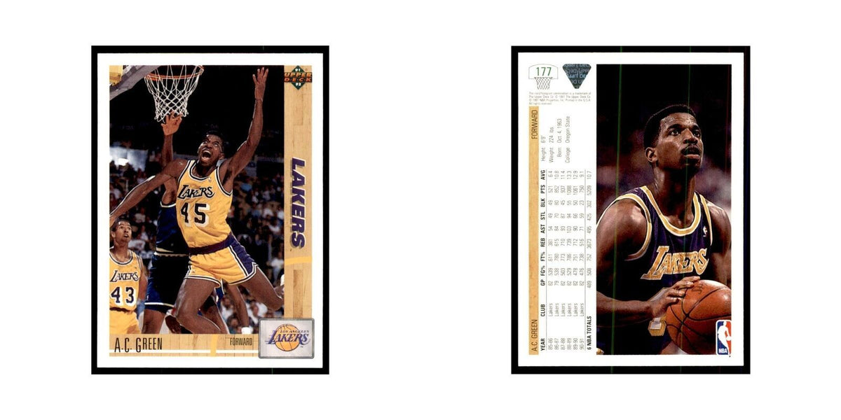 1991 Upper Deck A.C. Green Basketball Cards #177