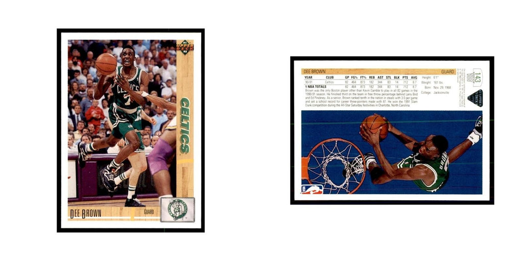 1991 Upper Deck Dee Brown Basketball Cards #143