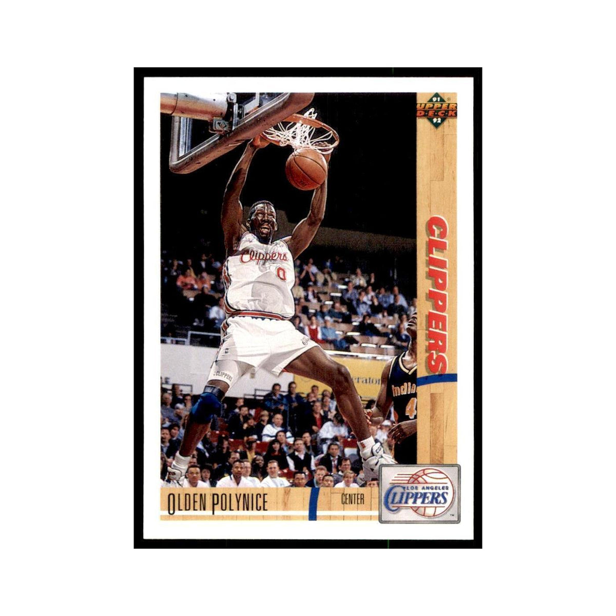 1991 Upper Deck Olden Polynice Basketball Cards #140