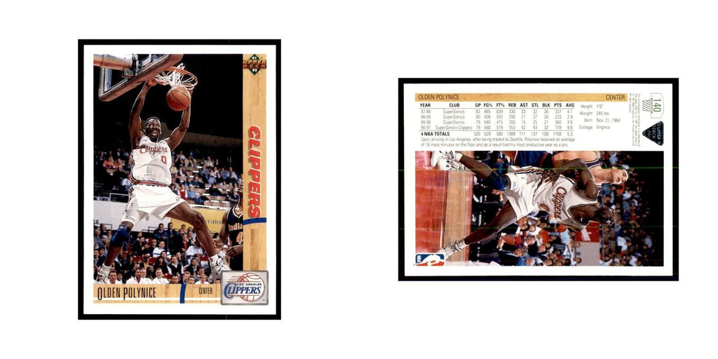 1991 Upper Deck Olden Polynice Basketball Cards #140