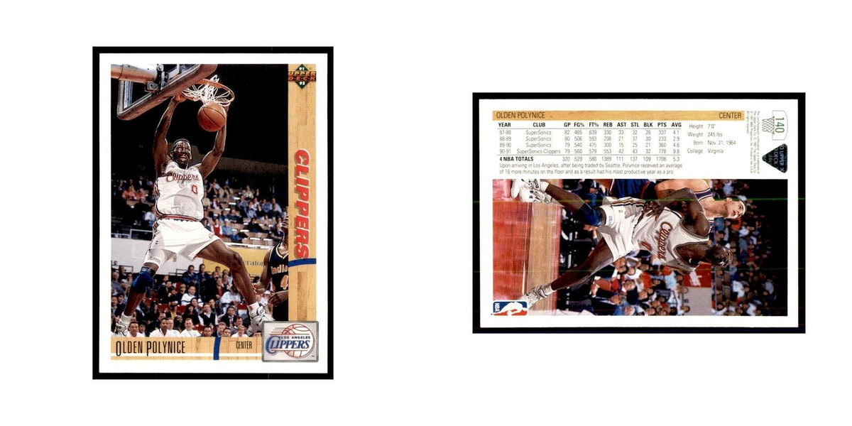 1991 Upper Deck Olden Polynice Basketball Cards #140