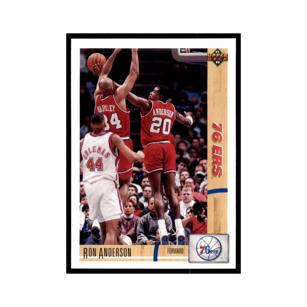 1991 Upper Deck Ron Anderson Basketball Cards #180