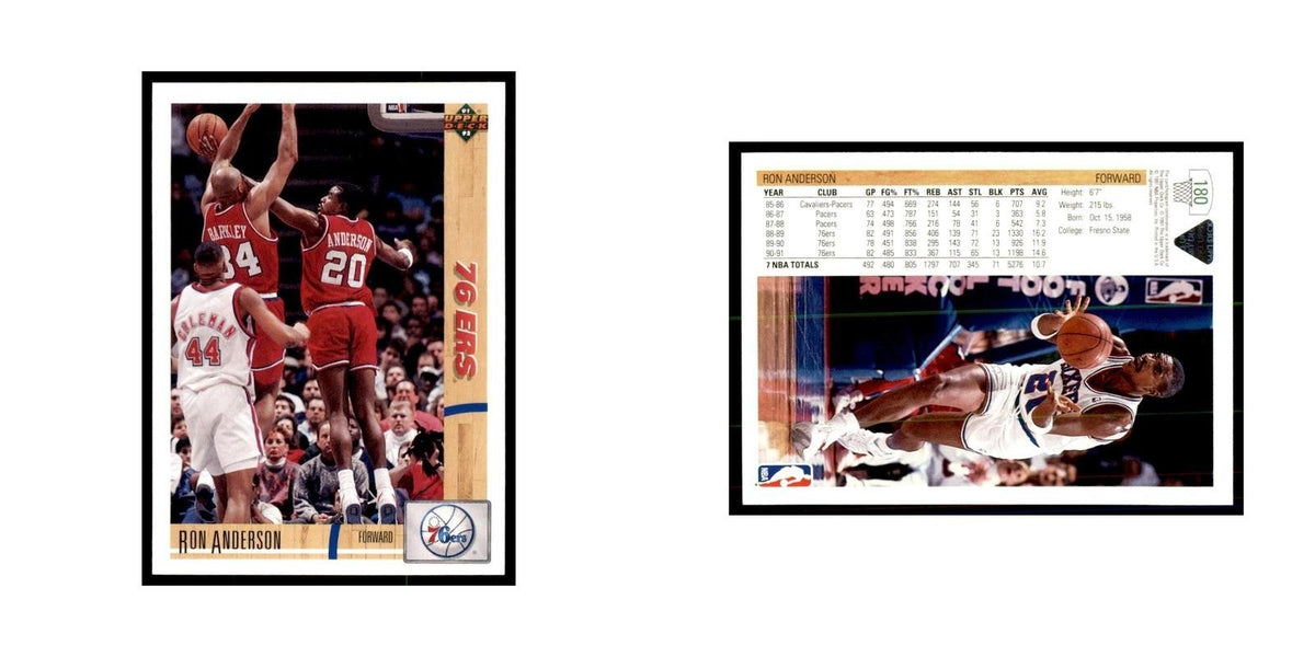 1991 Upper Deck Ron Anderson Basketball Cards #180