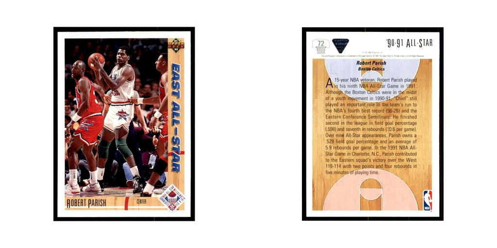 1991 Upper Deck Robert Parish Basketball Cards #72