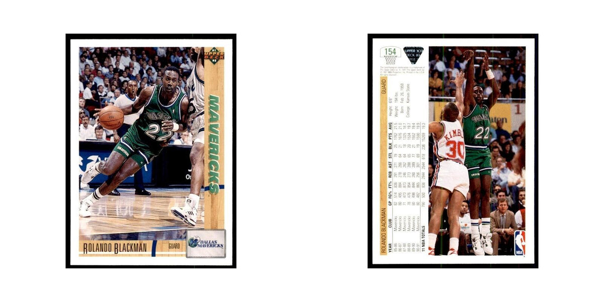 1991 Upper Deck Rolando Blackman Basketball Cards #154
