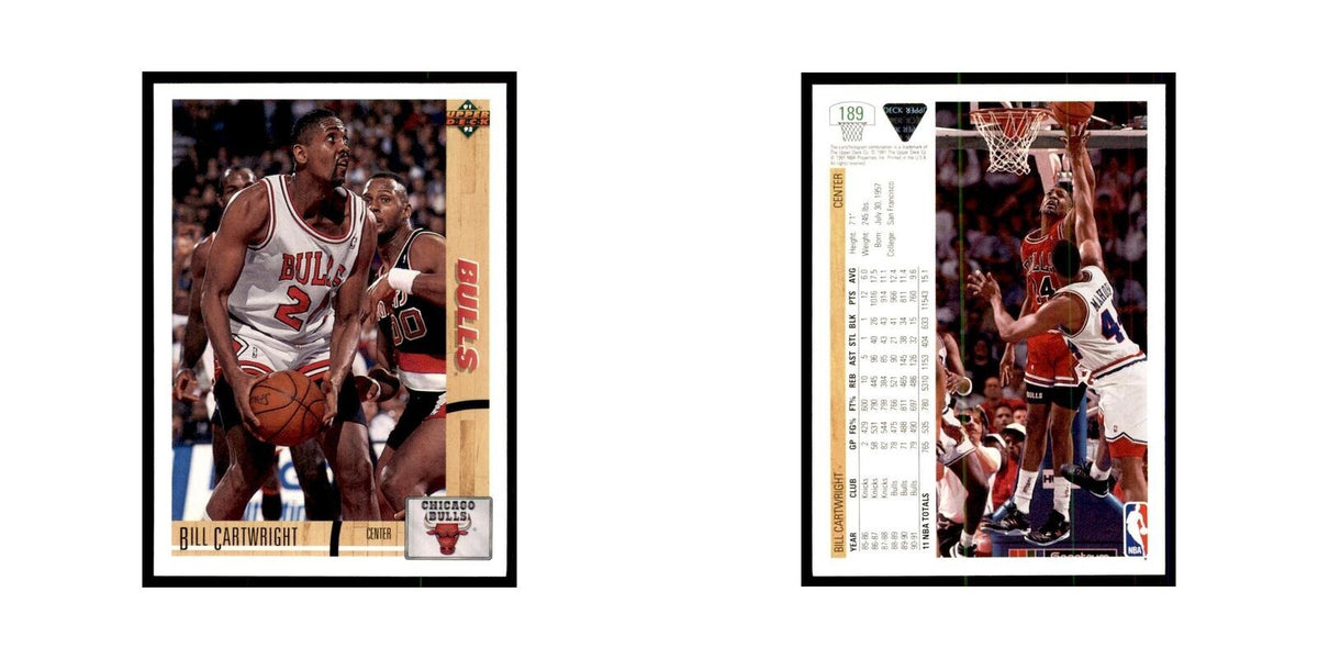 1991 Upper Deck Bill Cartwright Basketball Cards #189