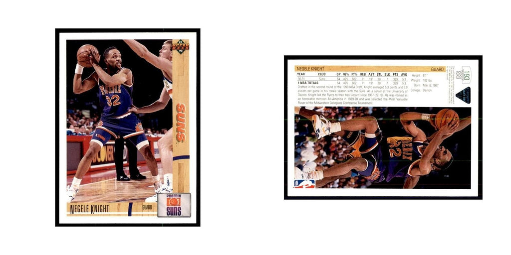 1991 Upper Deck Negele Knight Basketball Cards #193