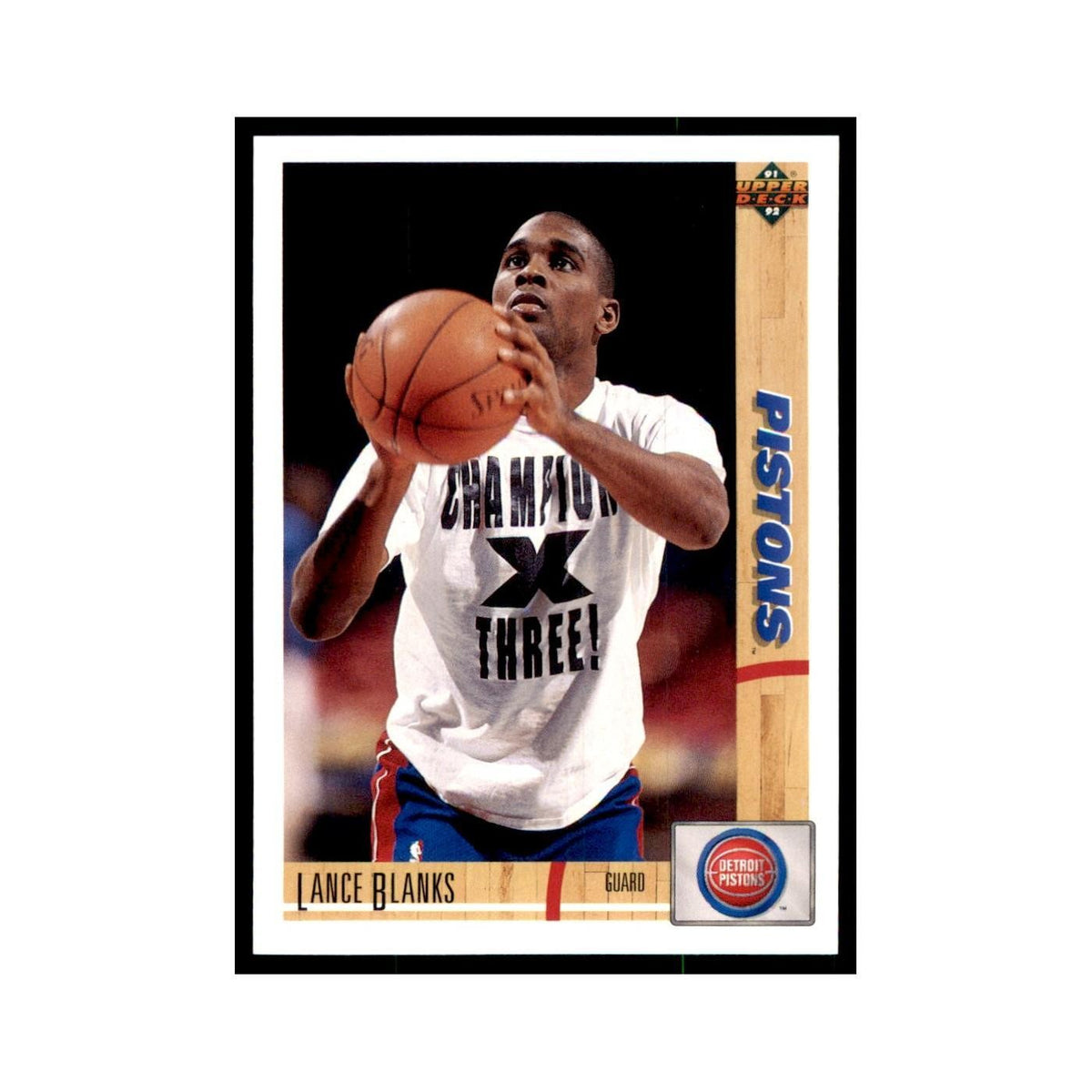 1991 Upper Deck Lance Blanks Basketball Cards #108