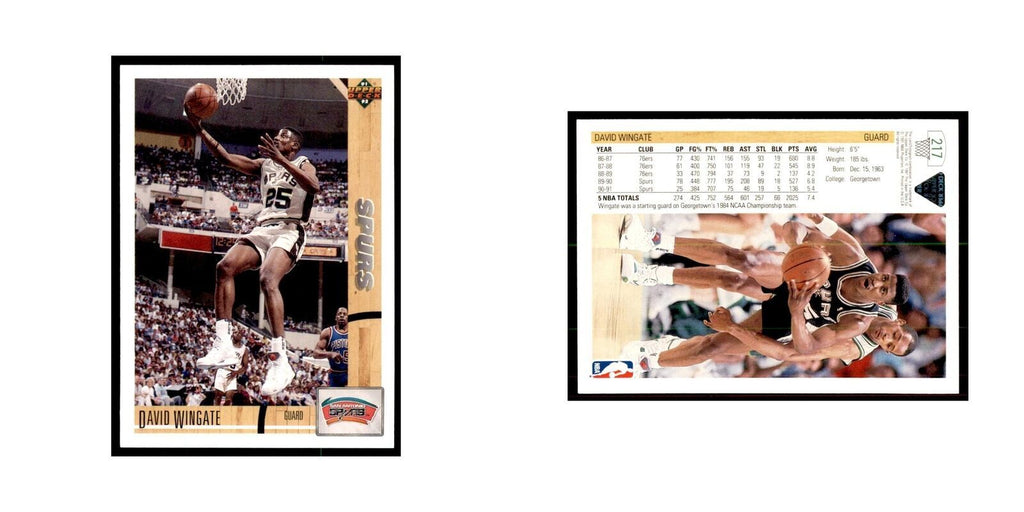 1991 Upper Deck David Wingate Basketball Cards #217