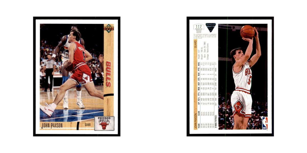 1991 Upper Deck John Paxson Basketball Cards #117