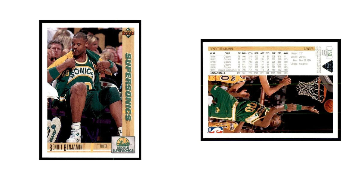 1991 Upper Deck Benoit Benjamin Basketball Cards #159