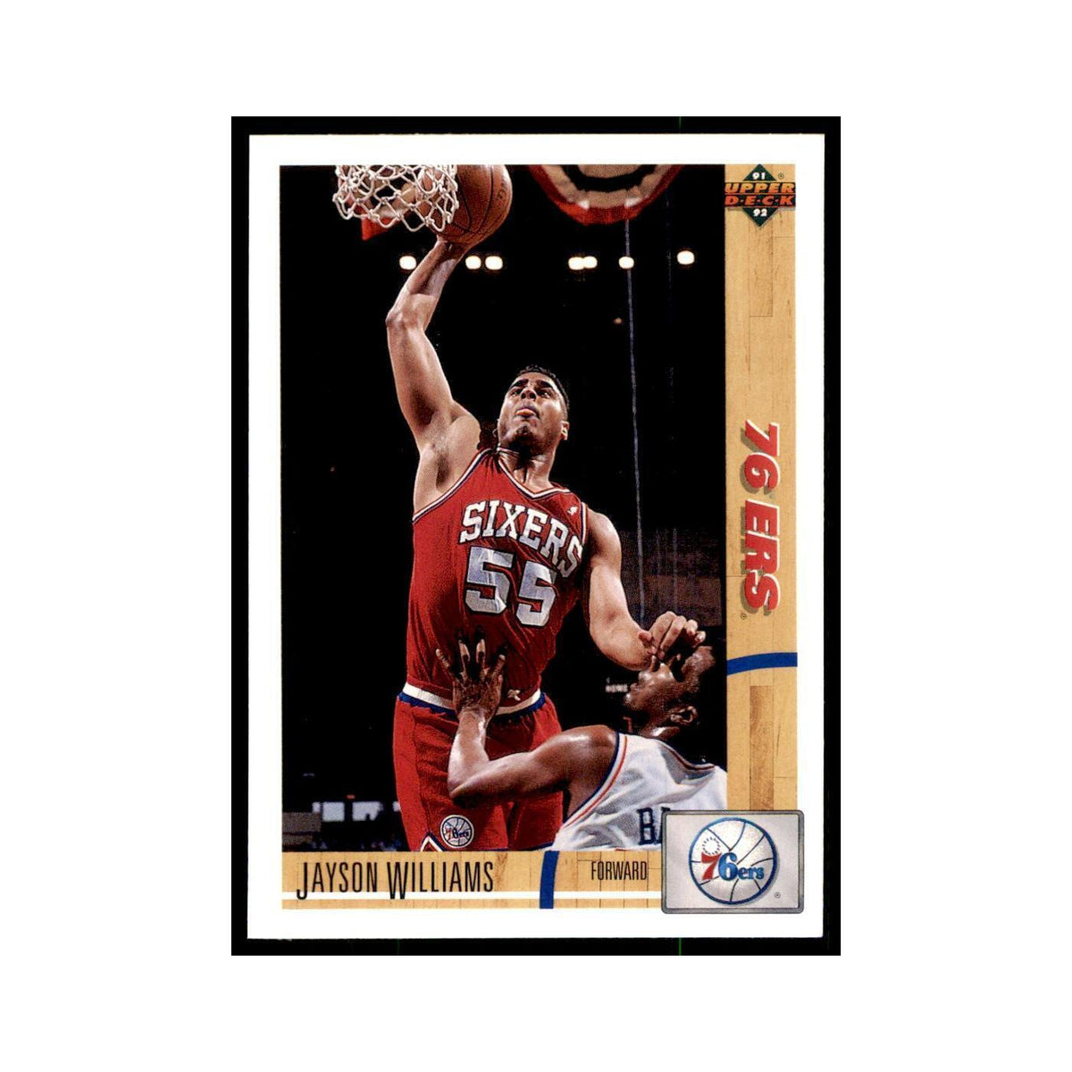 1991 Upper Deck Jayson Williams Basketball Cards #191