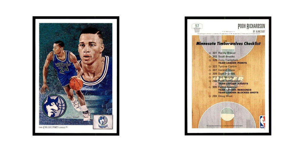 1991 Upper Deck Pooh Richardson Basketball Cards #97