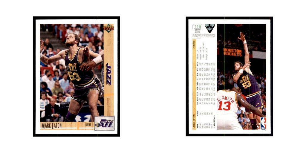 1991 Upper Deck Mark Eaton Basketball Cards #116