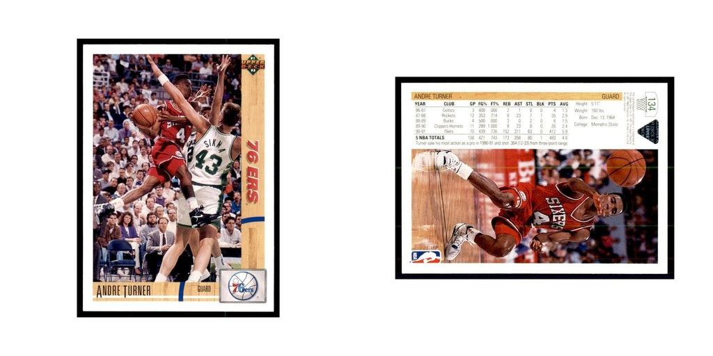 1991 Upper Deck Andre Turner Basketball Cards #134