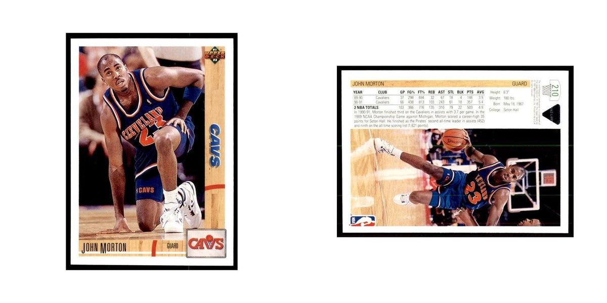 1991 Upper Deck John Morton Basketball Cards #210