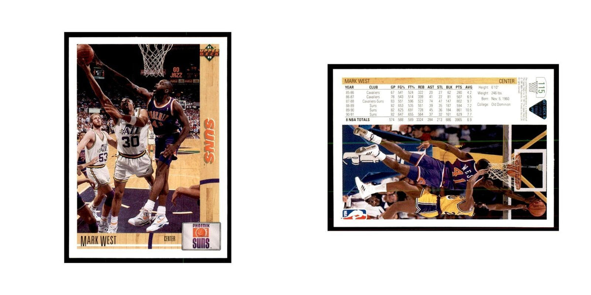 1991 Upper Deck Mark West Basketball Cards #115