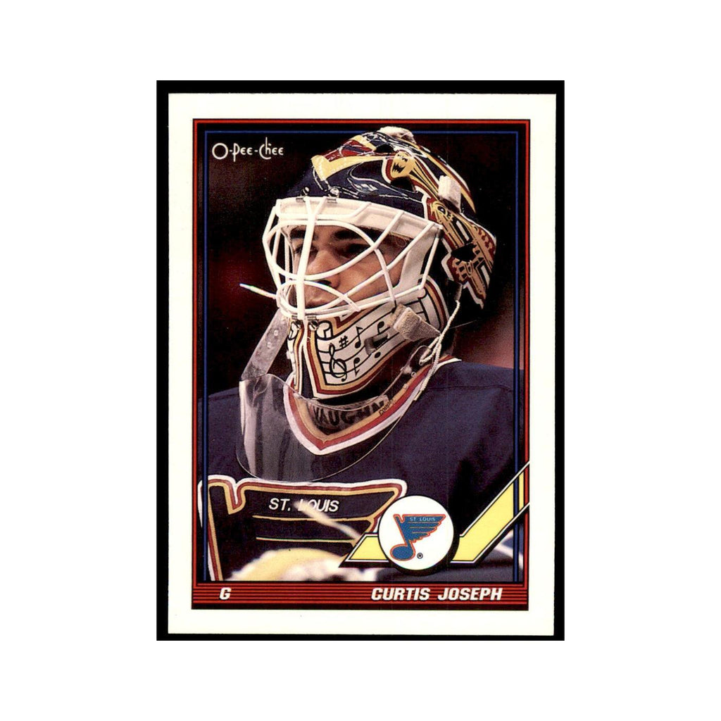 Curtis Joseph 1991 O-Pee-Chee #417 St. Louis Blues Hockey Card NM