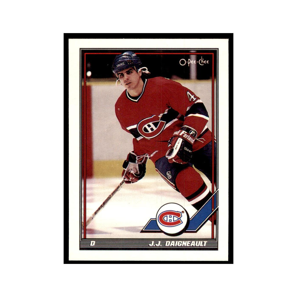J.J. Daigneault 1991 O-Pee-Chee #456 Montreal Canadiens Hockey Card NM