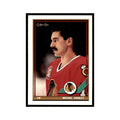 Michel Goulet 1991 O-Pee-Chee #336 Chicago Blackhawks Hockey Card NM