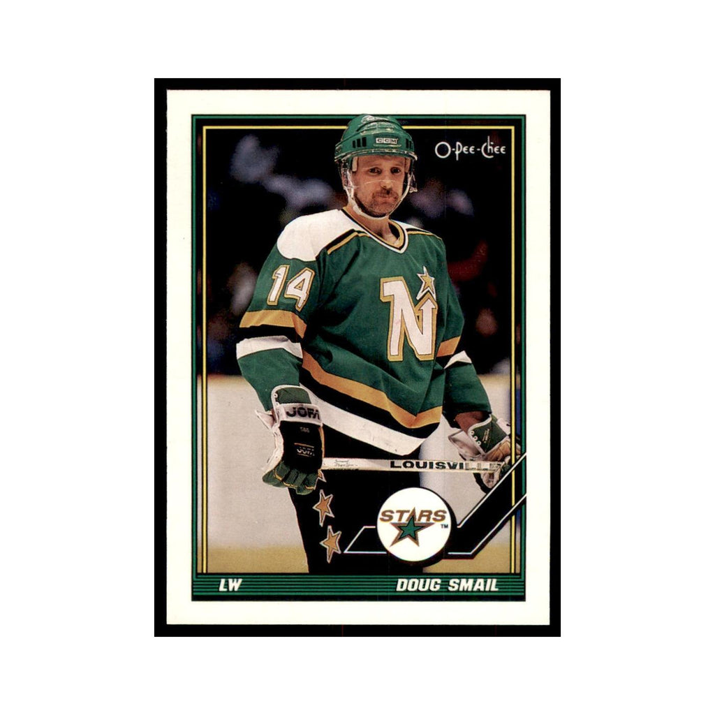 Doug Smail 1991 O-Pee-Chee #334 Minnesota North Stars Hockey Card NM