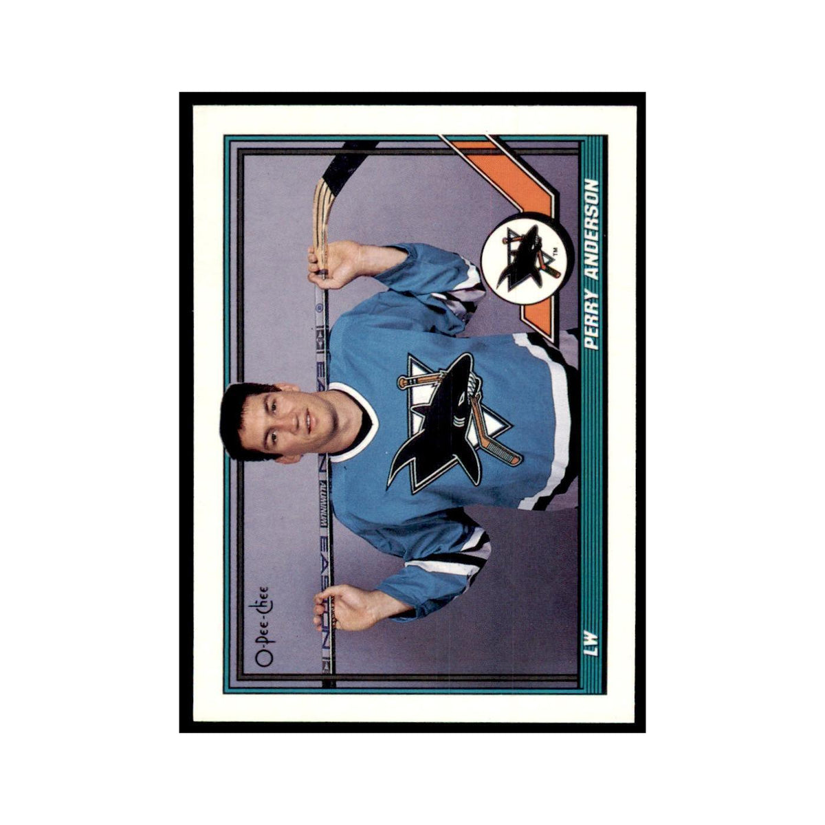 Perry Anderson Rookie 1991 O-Pee-Chee #501 San Jose Sharks Hockey Card NM