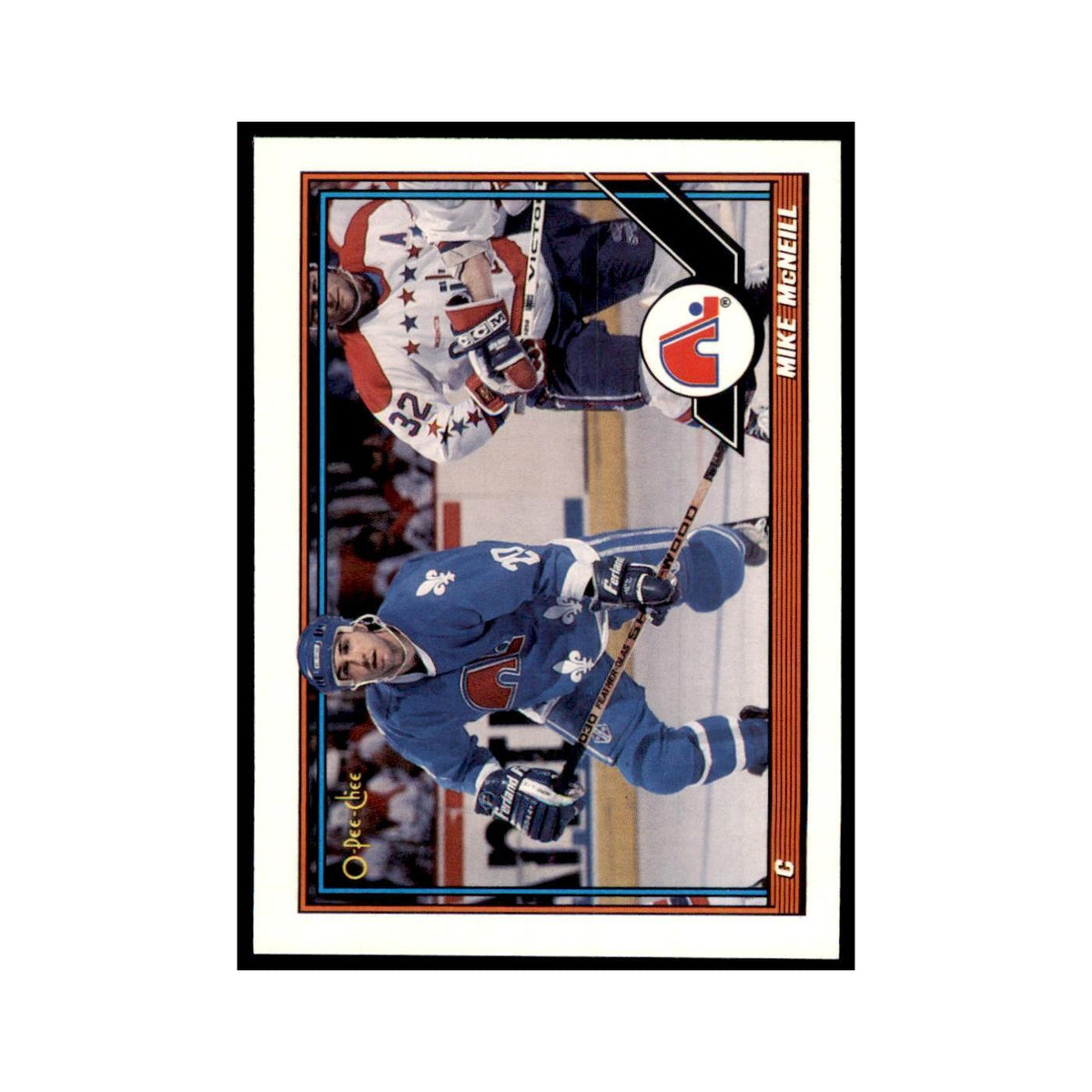 Mike McNeill 1991 O-Pee-Chee #408 Quebec Nordiques Hockey Card NM