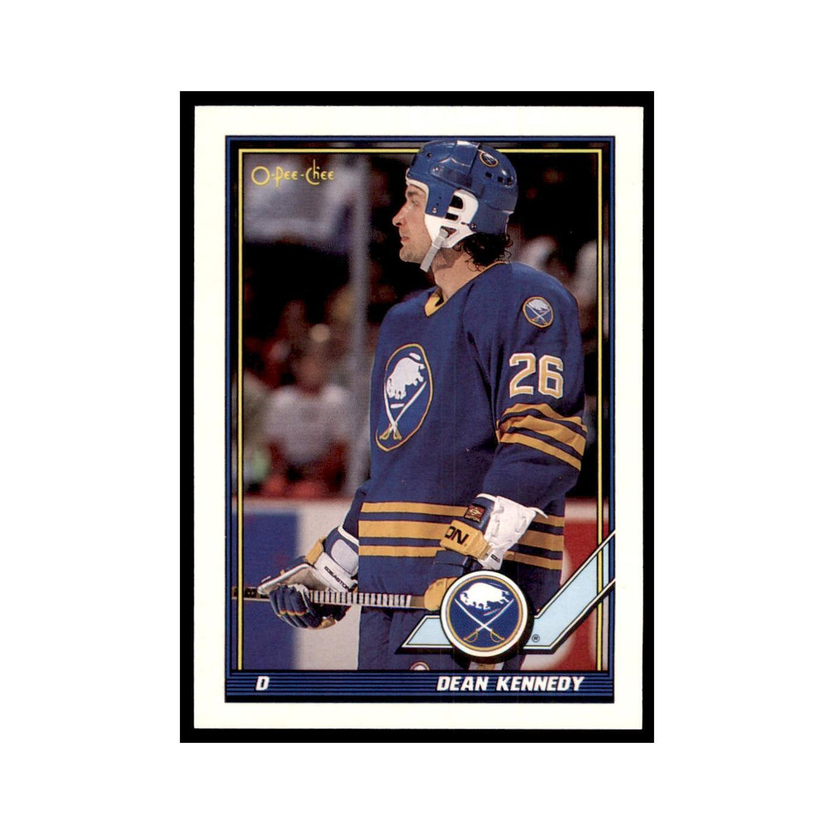 Dean Kennedy 1991 O-Pee-Chee #388 Buffalo Sabres Hockey Card NM