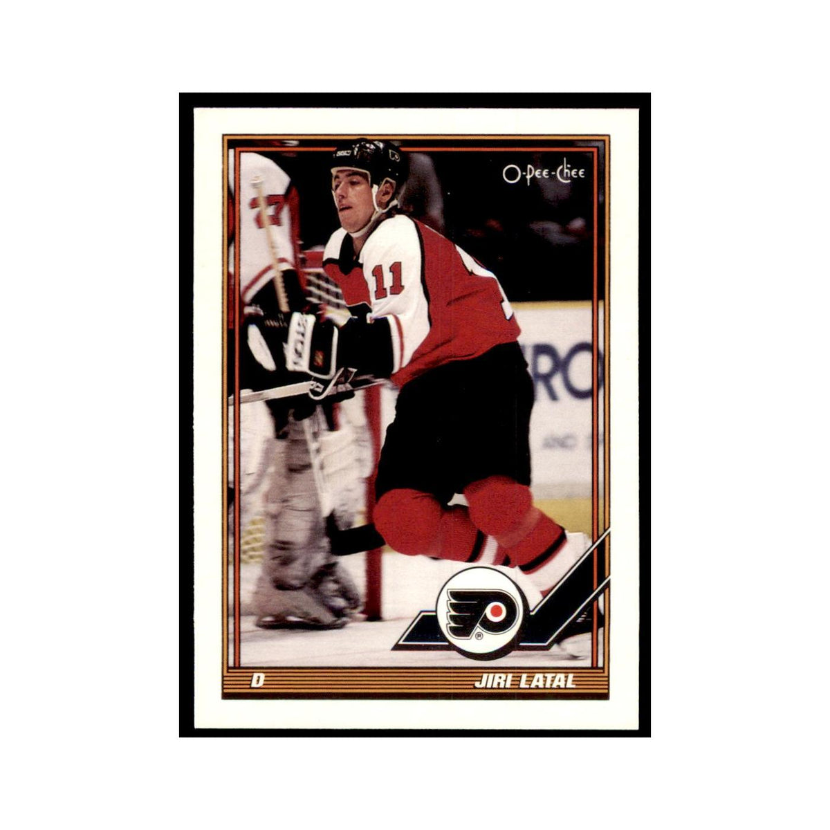 Jiri Latal 1991 O-Pee-Chee #444 Philadelphia Flyers Hockey Card NM