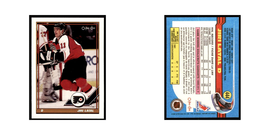 Jiri Latal 1991 O-Pee-Chee #444 Philadelphia Flyers Hockey Card NM