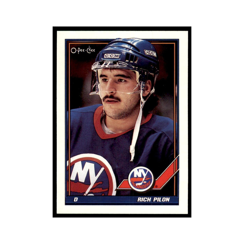 Rich Pilon 1991 O-Pee-Chee #379 New York Islanders Hockey Card NM