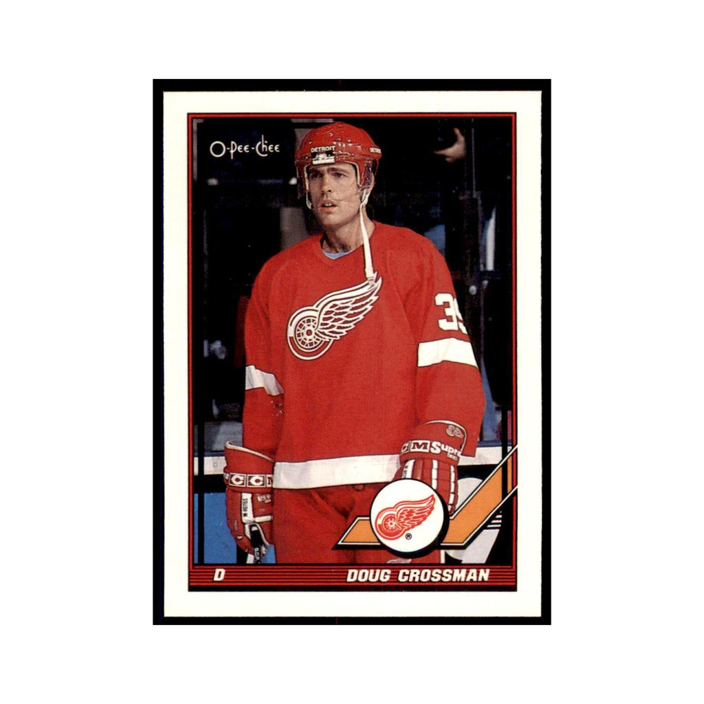 Doug Crossman 1991 O-Pee-Chee #341 Detroit Red Wings Hockey Card NM