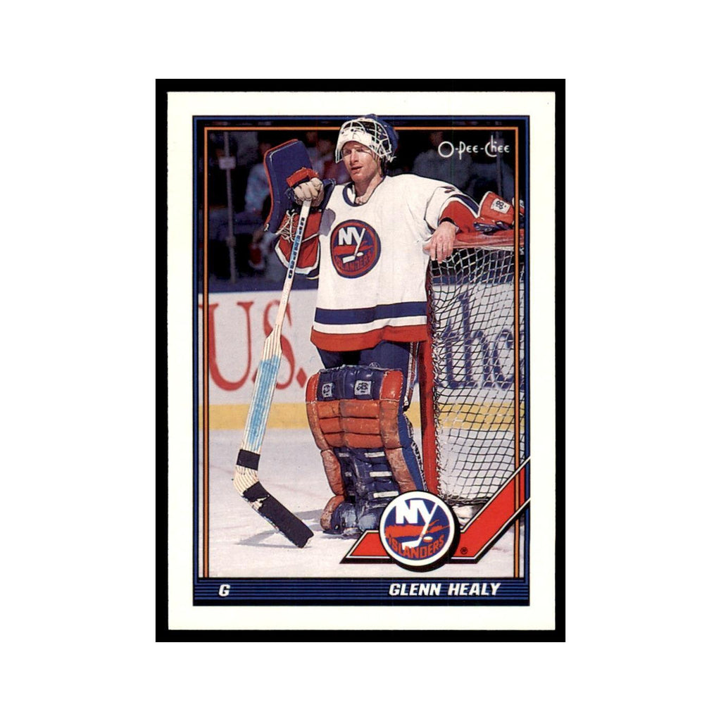 Glenn Healy 1991 O-Pee-Chee #368 New York Islanders Hockey Card NM