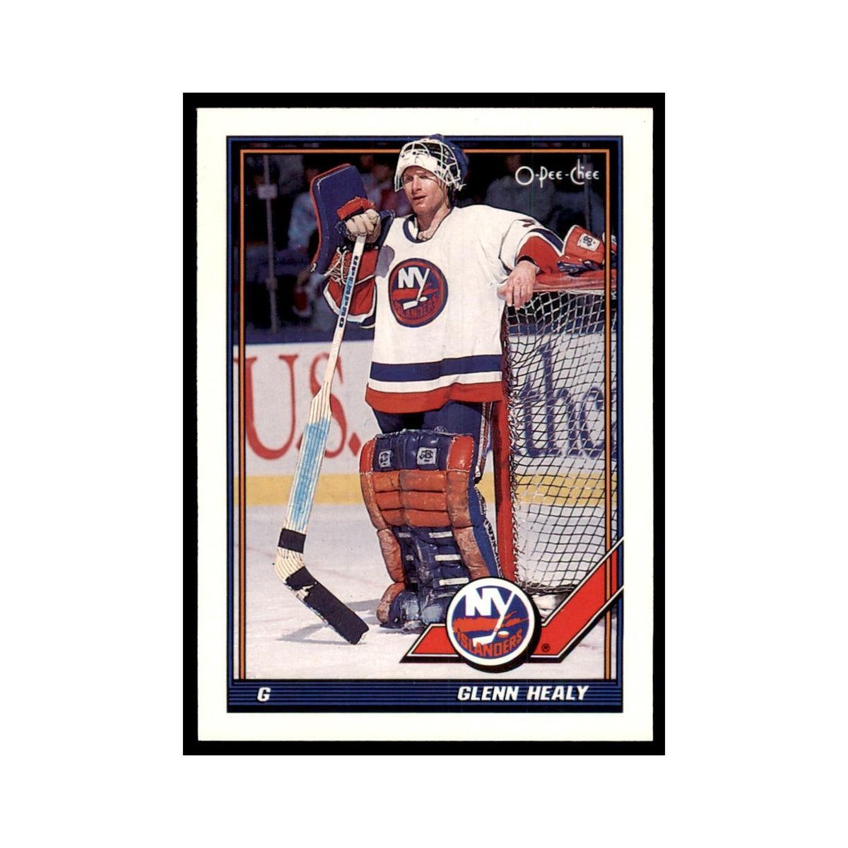 Glenn Healy 1991 O-Pee-Chee #368 New York Islanders Hockey Card NM
