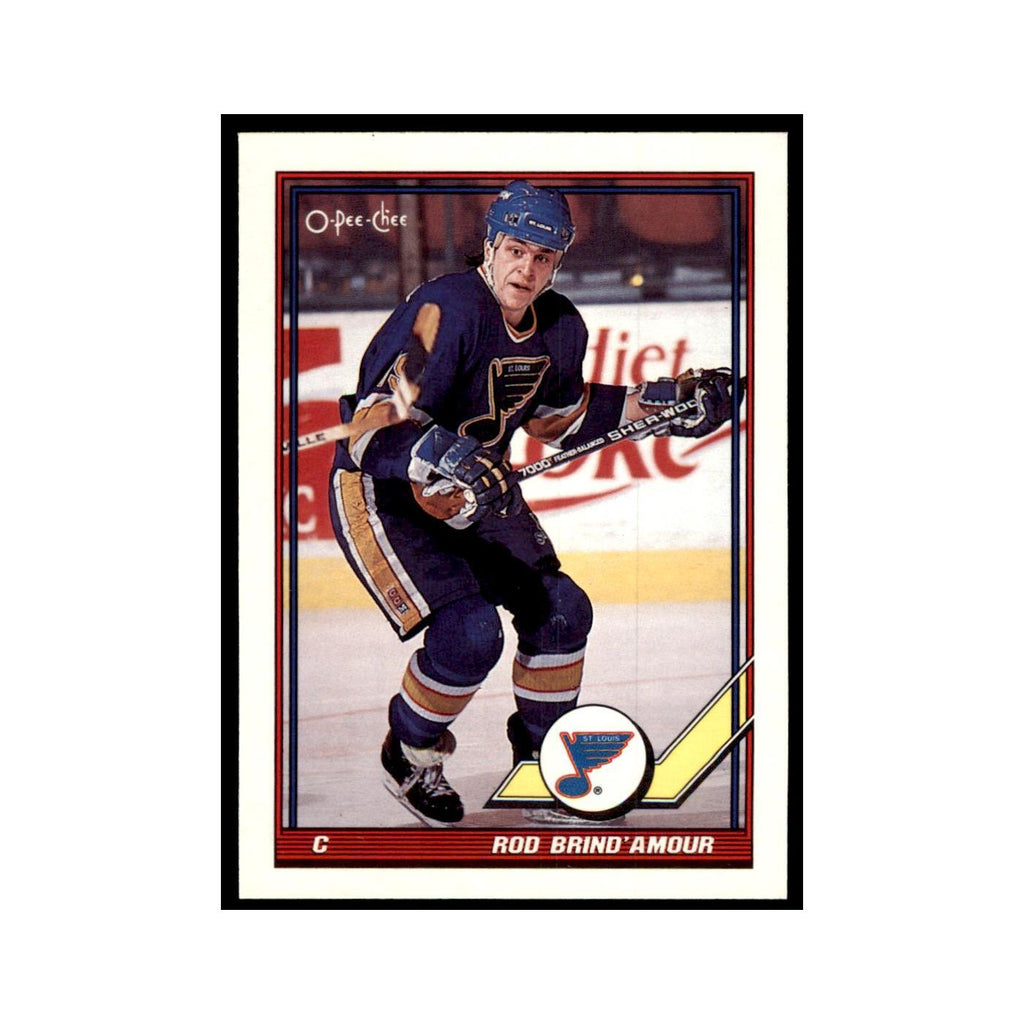Rod Brind'Amour 1991 O-Pee-Chee #490 St. Louis Blues Hockey Card NM