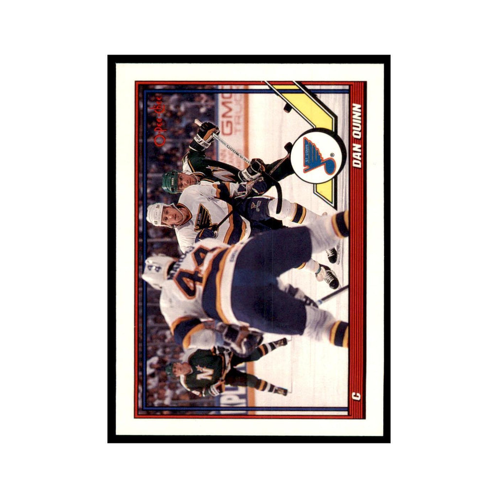 Dan Quinn 1991 O-Pee-Chee #393 St. Louis Blues Hockey Card NM