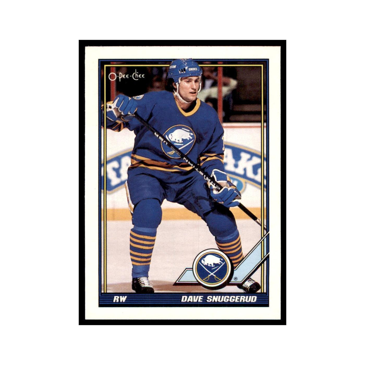Dave Snuggerud 1991 O-Pee-Chee #441 Buffalo Sabres Hockey Card NM